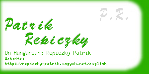 patrik repiczky business card